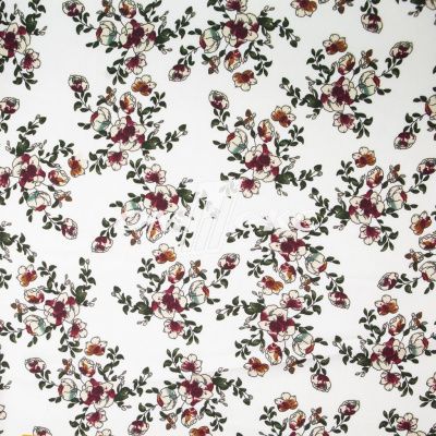 Плательная ткань "Фламенко" 23.1, 80 гр/м2, шир.150 см, принт растительный - купить в Шадринске. Цена 264.56 руб.