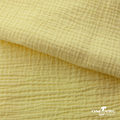 Ткань Муслин, 100% хлопок, 125 гр/м2, шир. 135 см (12-0824) цв.лимон нюд - купить в Шадринске. Цена 337.25 руб.
