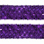 Тесьма с пайетками 12, шир. 35 мм/уп. 25+/-1 м, цвет фиолет - купить в Шадринске. Цена: 1 308.30 руб.