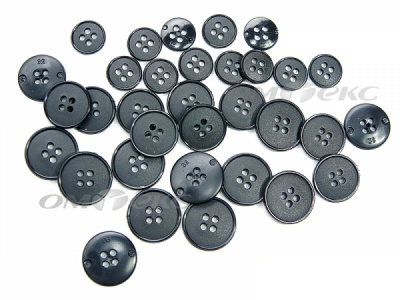 51926/15 мм (4 пр) черные пуговицы (брючные) - купить в Шадринске. Цена: 1.50 руб.
