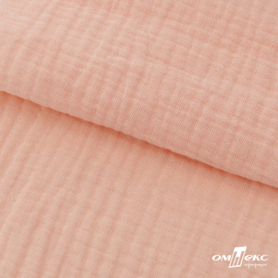 Ткань Муслин, 100% хлопок, 125 гр/м2, шир. 140 см #201 цв.(18)-розовый персик - купить в Шадринске. Цена 464.97 руб.