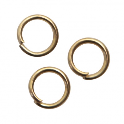 Кольцо  соединительное для бижутерии 5 мм, цв.-золото - купить в Шадринске. Цена: 0.44 руб.
