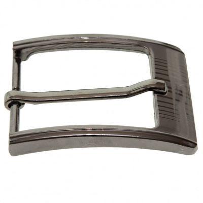 Пряжка металлическая для мужского ремня SC035#7 (шир.ремня 40 мм), цв.-тем.никель - купить в Шадринске. Цена: 43.93 руб.