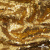 Трикотажное полотно, Сетка с пайетками,188 гр/м2, шир.140 см, цв.-тем.золото (#51) - купить в Шадринске. Цена 505.15 руб.
