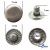 Кнопка металлическая "Альфа" с пружиной, 15 мм (уп. 720+/-20 шт), цвет никель - купить в Шадринске. Цена: 1 466.73 руб.