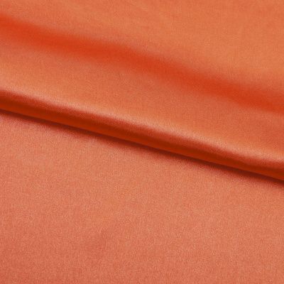 Поли креп-сатин 18-1445, 120 гр/м2, шир.150см, цвет оранжевый - купить в Шадринске. Цена 155.57 руб.