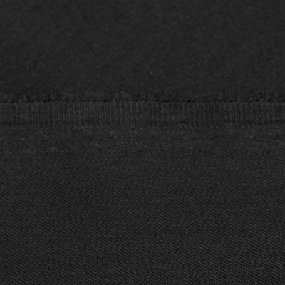Костюмная ткань с вискозой "Рошель", 250 гр/м2, шир.150см, цвет чёрный - купить в Шадринске. Цена 438.12 руб.
