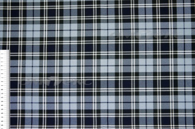 Ткань костюмная клетка Т7274 2004, 220 гр/м2, шир.150см, цвет т.синий/гол/бел - купить в Шадринске. Цена 