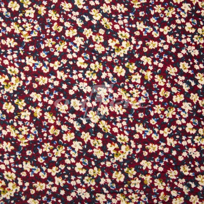 Плательная ткань "Софи" 5.1, 75 гр/м2, шир.150 см, принт растительный - купить в Шадринске. Цена 243.96 руб.