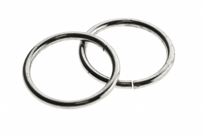 Кольцо металлическое d-15 мм, цв.-никель - купить в Шадринске. Цена: 2.45 руб.