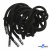Шнурки #107-05, круглые 130 см, декор.наконечник, цв.чёрный - купить в Шадринске. Цена: 22.56 руб.