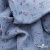 Ткань Муслин принт, 100% хлопок, 125 гр/м2, шир. 140 см, #2308 цв. 69 серо-голубой с цветком - купить в Шадринске. Цена 413.11 руб.