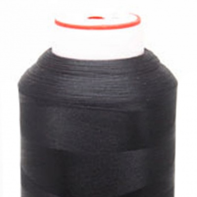 Нитки текстурированные некручёные, намот. 5 000 м, цвет чёрный - купить в Шадринске. Цена: 70.43 руб.