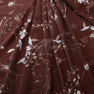 Плательная ткань "Фламенко" 2.2, 80 гр/м2, шир.150 см, принт растительный - купить в Шадринске. Цена 239.03 руб.