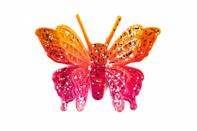 Бабочка декоративная пластиковая #10 - купить в Шадринске. Цена: 7.09 руб.