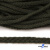 Шнур плетеный d-6 мм круглый, 70% хлопок 30% полиэстер, уп.90+/-1 м, цв.1075-хаки - купить в Шадринске. Цена: 588 руб.