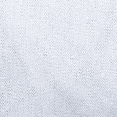 Трикотажное полотно Тюль Кристалл, 100% полиэфир, 16-01/белый, 15гр/м2, шир.160см. - купить в Шадринске. Цена 129.70 руб.