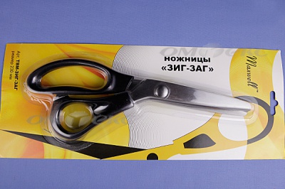 Ножницы ЗИГ-ЗАГ "MAXWELL" 230 мм - купить в Шадринске. Цена: 1 041.25 руб.
