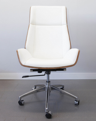 Кресло из натуральной кожи, каркас дерево арт. FX-BC06 - купить в Шадринске. Цена 34 820.52 руб.