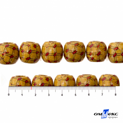 0189-Бусины деревянные "ОмТекс", 17 мм, упак.50+/-3шт - купить в Шадринске. Цена: 83.66 руб.