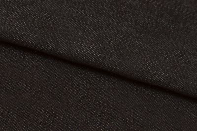 Ткань джинсовая №96, 160 гр/м2, шир.148см, цвет чёрный - купить в Шадринске. Цена 350.42 руб.