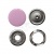 Кнопка рубашечная (закрытая) 9,5мм - эмаль, цв.003 - розовый - купить в Шадринске. Цена: 5.74 руб.