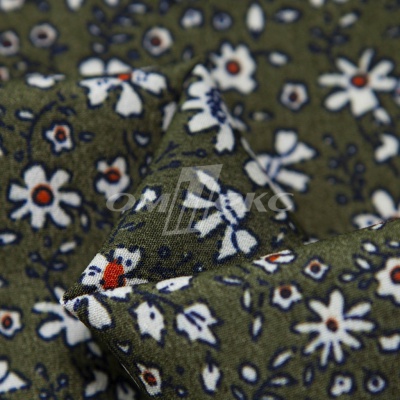 Плательная ткань "Фламенко" 11.2, 80 гр/м2, шир.150 см, принт растительный - купить в Шадринске. Цена 259.21 руб.
