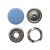 Кнопка рубашечная (закрытая) 9,5мм - эмаль, цв.182 - св.голубой - купить в Шадринске. Цена: 5.74 руб.