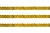 Пайетки "ОмТекс" на нитях, SILVER SHINING, 6 мм F / упак.91+/-1м, цв. 48 - золото - купить в Шадринске. Цена: 356.19 руб.