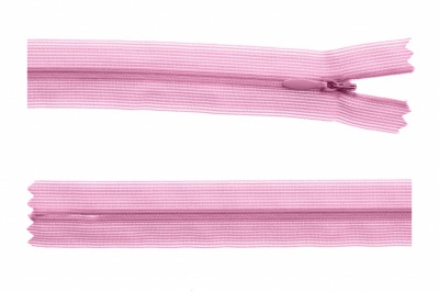 Молния потайная Т3 513, 60 см, капрон, цвет св.розовый - купить в Шадринске. Цена: 10.13 руб.