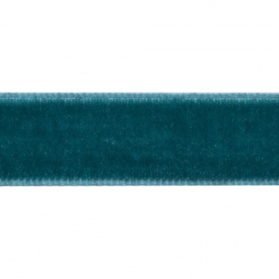 Лента бархатная нейлон, шир.12 мм, (упак. 45,7м), цв.65-изумруд - купить в Шадринске. Цена: 396 руб.