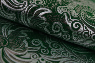 Ткань костюмная жаккард, 135 гр/м2, шир.150см, цвет зелёный№4 - купить в Шадринске. Цена 441.94 руб.