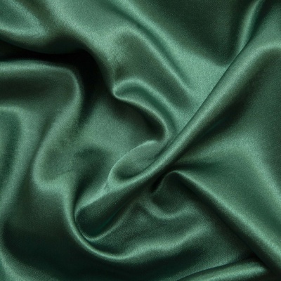 Поли креп-сатин 19-5420, 125 (+/-5) гр/м2, шир.150см, цвет зелёный - купить в Шадринске. Цена 157.15 руб.