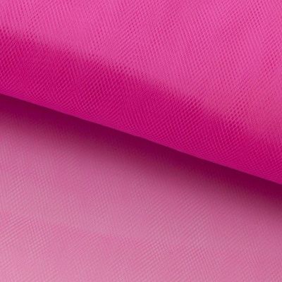 Фатин матовый 16-31, 12 гр/м2, шир.300см, цвет барби розовый - купить в Шадринске. Цена 100.92 руб.