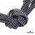 Шнурки #107-07, плоские 130 см, двухцветные цв.серый/чёрный - купить в Шадринске. Цена: 23.03 руб.